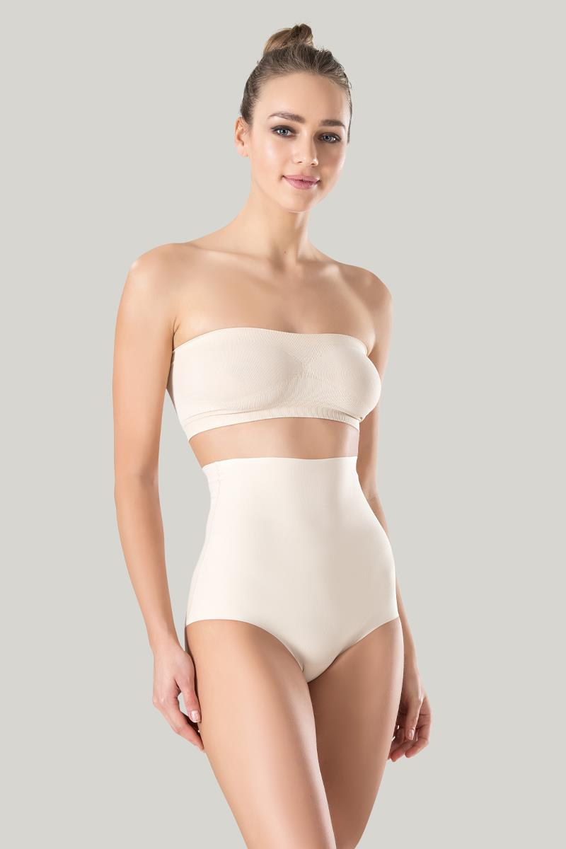 İz Yapmaz Yüksek Bel Ten Külot