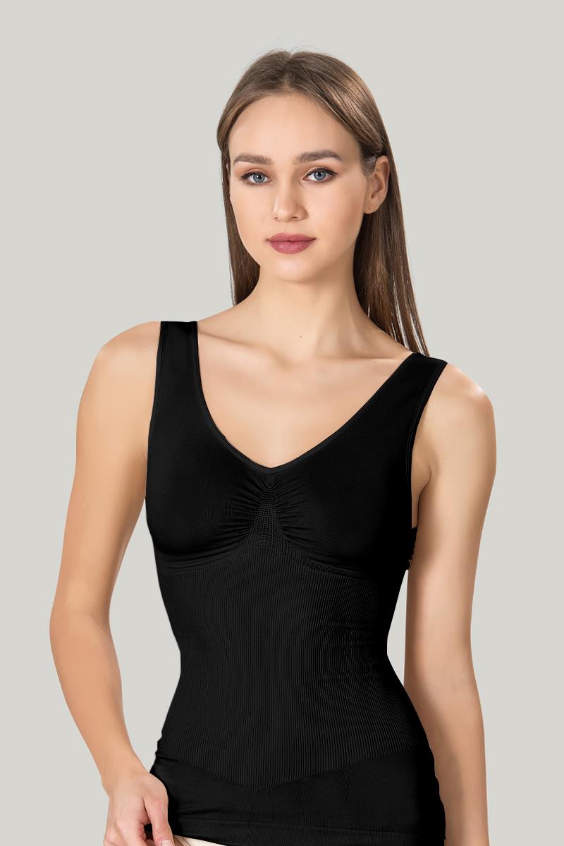 Toparlayıcı Siyah Atlet