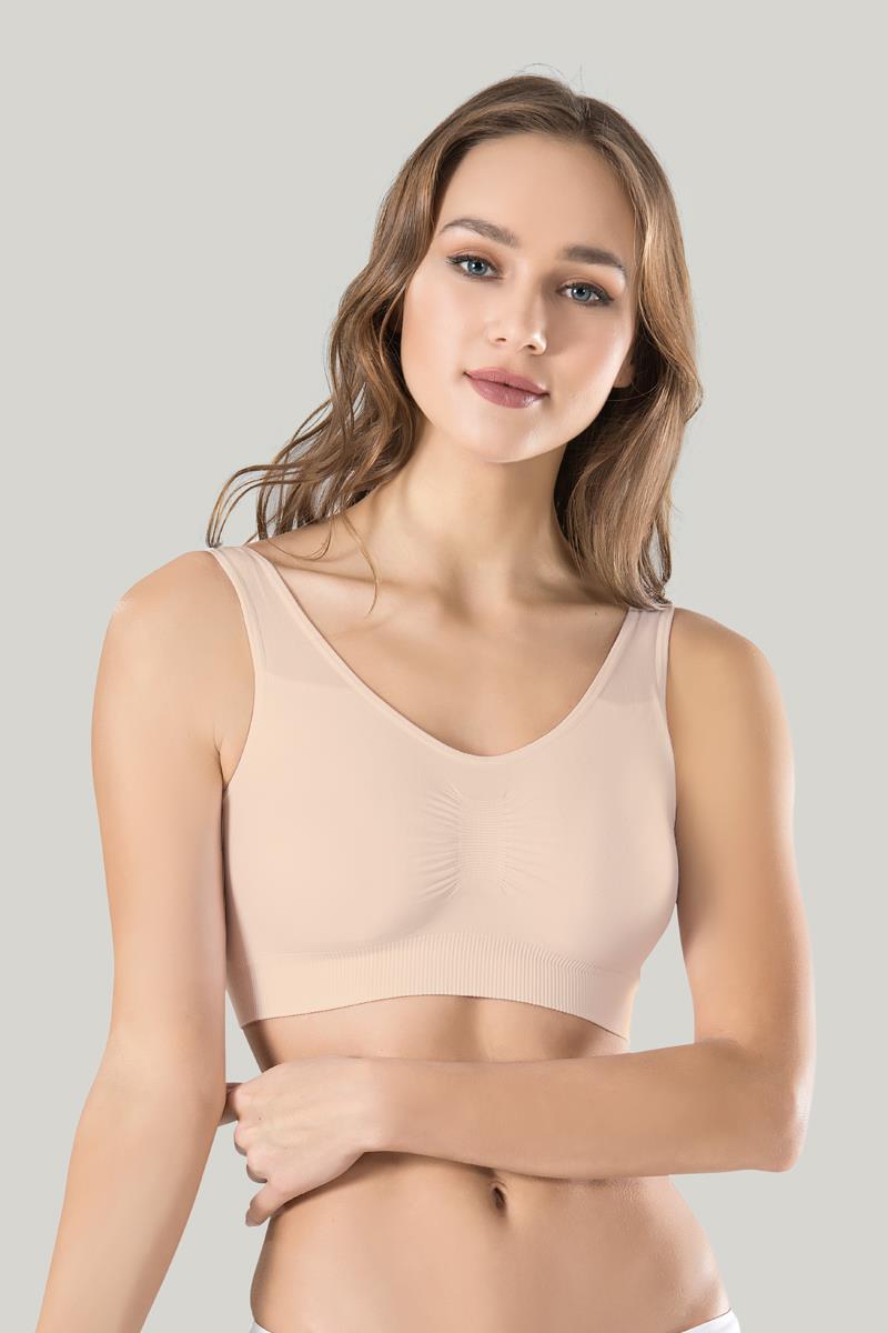 Kalın Askılı Pedli Ten Büstiyer