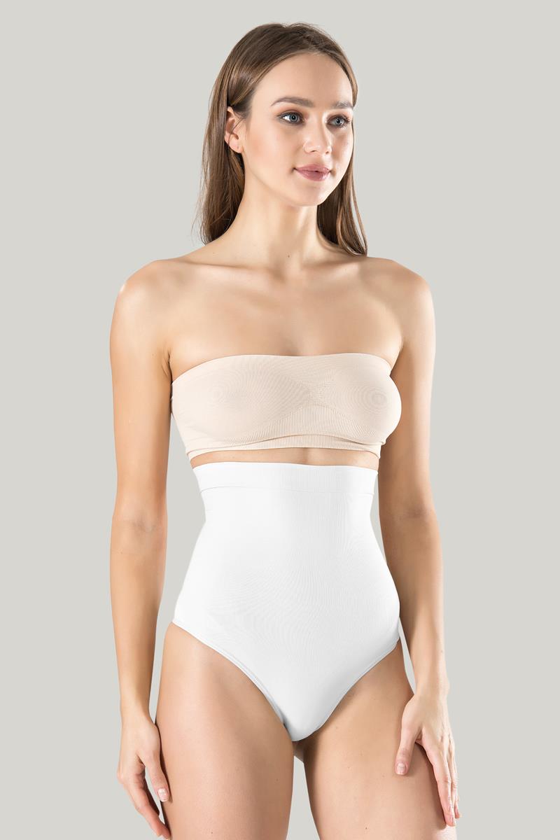 Mideli Beyaz String Korse