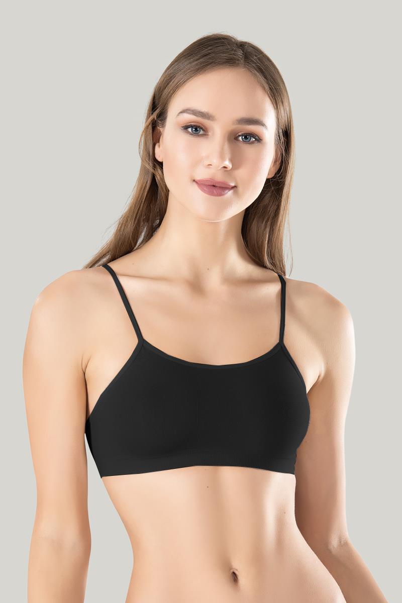 İnce Askılı Siyah Büstiyer