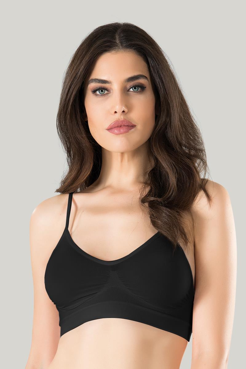 İnce Askılı Siyah Büstiyer