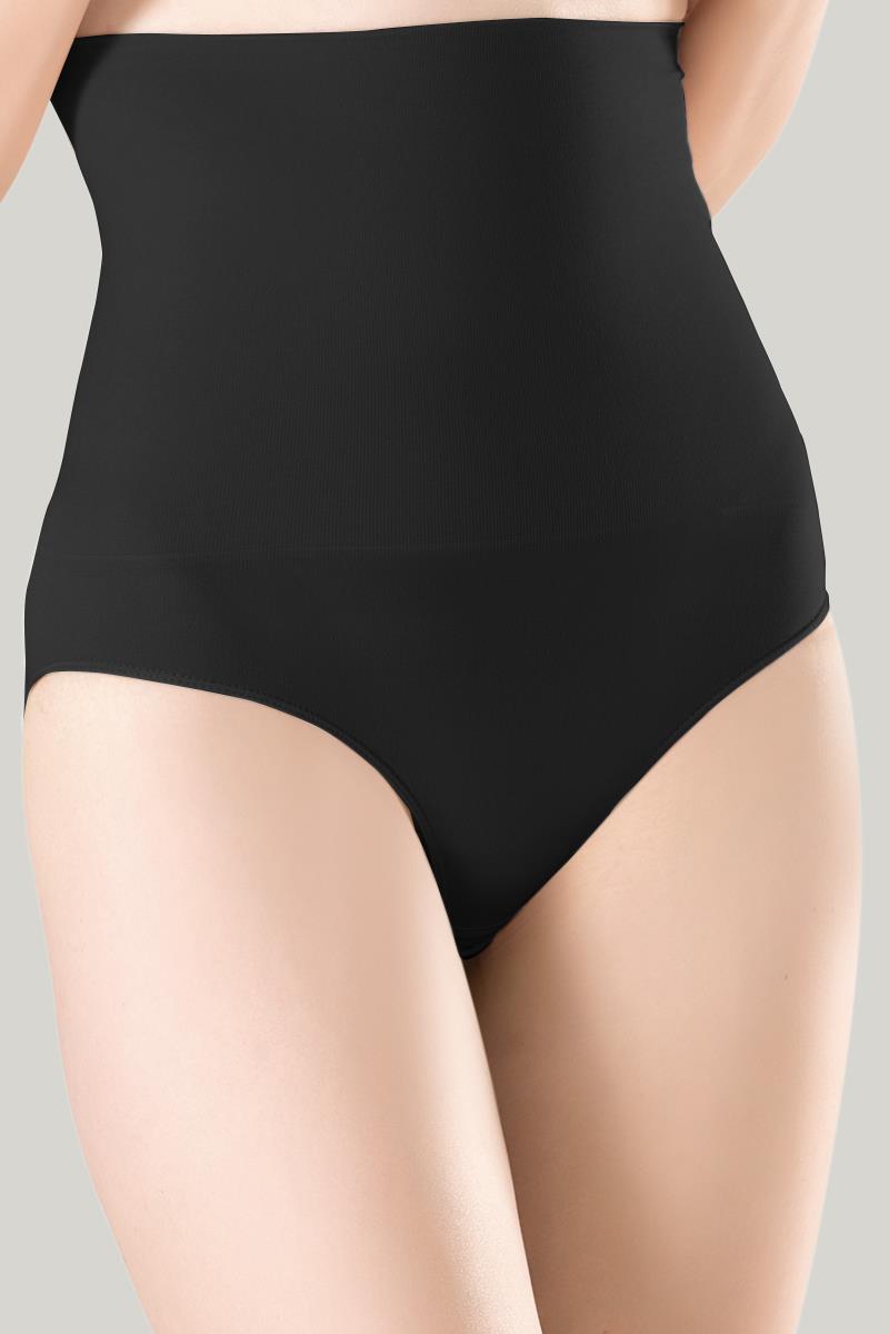 Mideli Body Siyah Külot Korse