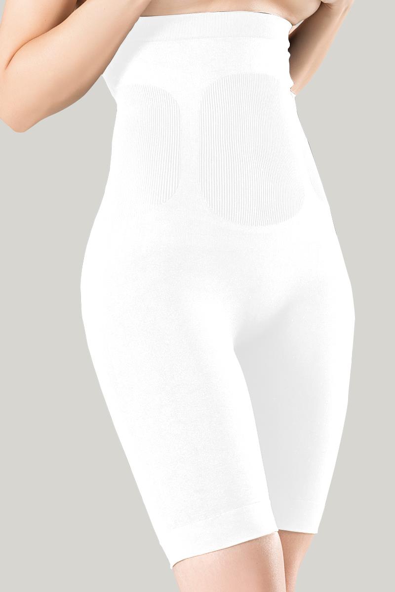 Mideli Uzun Paça Beyaz Korse