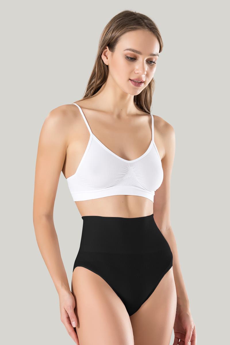 Mideli Siyah Külot Korse