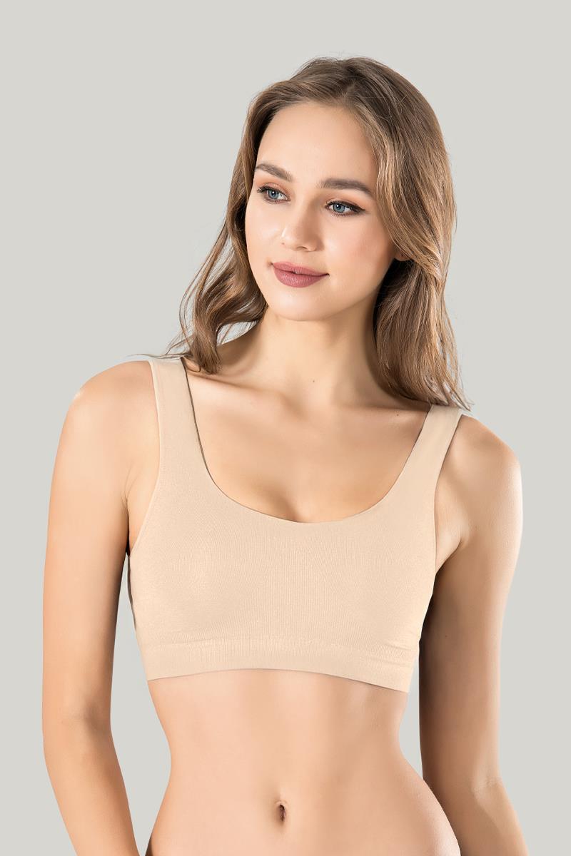 Kalın Askılı Ten Büstiyer